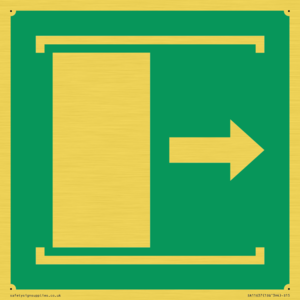 E033 safe condition door slides right to open